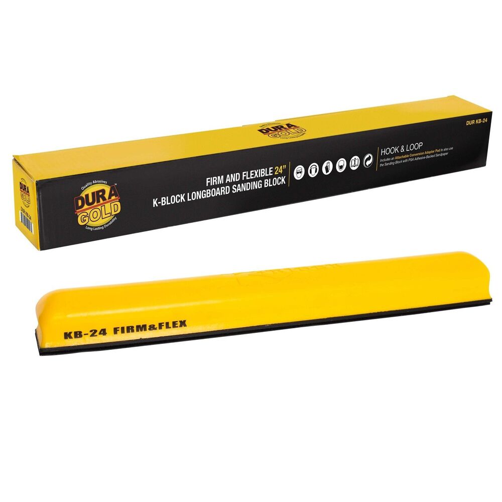 Dura-Gold Firm & Flexible 24" K-Block Longboard Sanding Block KB-24 New Open Box